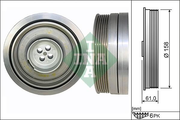 INA 544 0502 10 - Puleggia cinghia, Albero a gomiti autozon.pro