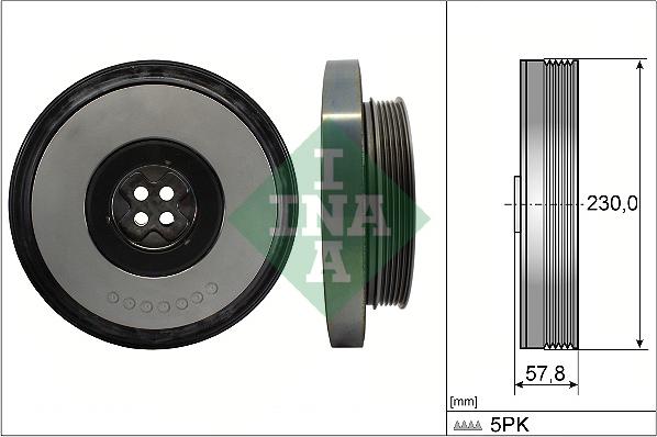 INA 544 0605 10 - Puleggia cinghia, Albero a gomiti autozon.pro