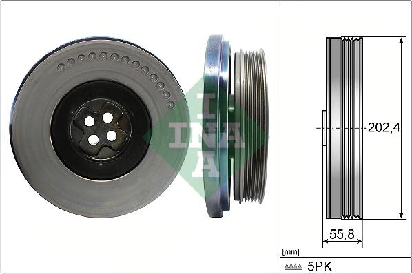 INA 544 0603 10 - Puleggia cinghia, Albero a gomiti autozon.pro