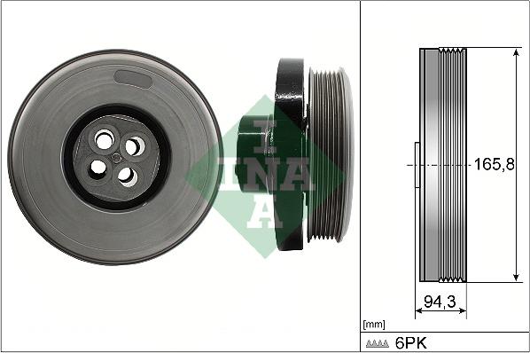 INA 544 0602 10 - Puleggia cinghia, Albero a gomiti autozon.pro