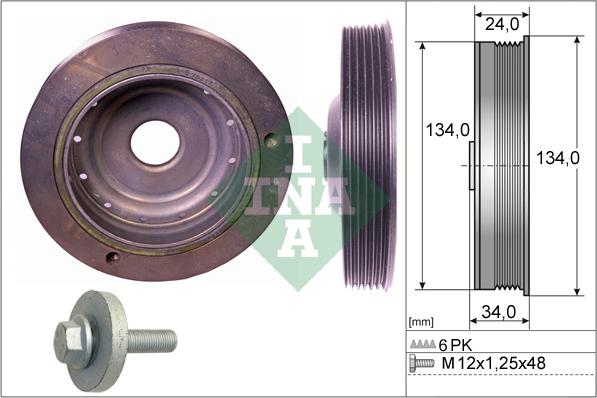 INA 544 0091 20 - Puleggia cinghia, Albero a gomiti autozon.pro