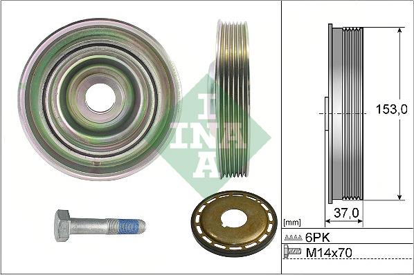 INA 544 0097 21 - Puleggia cinghia, Albero a gomiti autozon.pro