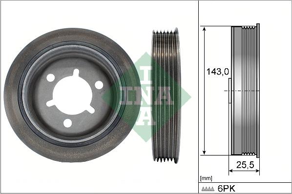 INA 544 0041 10 - Puleggia cinghia, Albero a gomiti autozon.pro