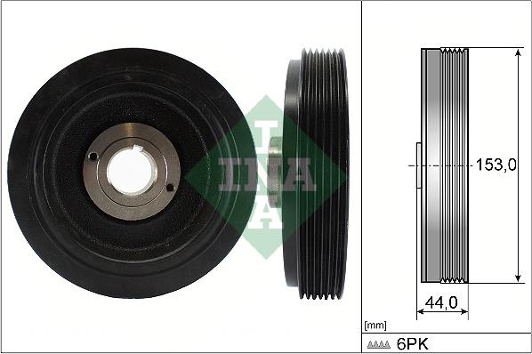 INA 544 0042 10 - Puleggia cinghia, Albero a gomiti autozon.pro