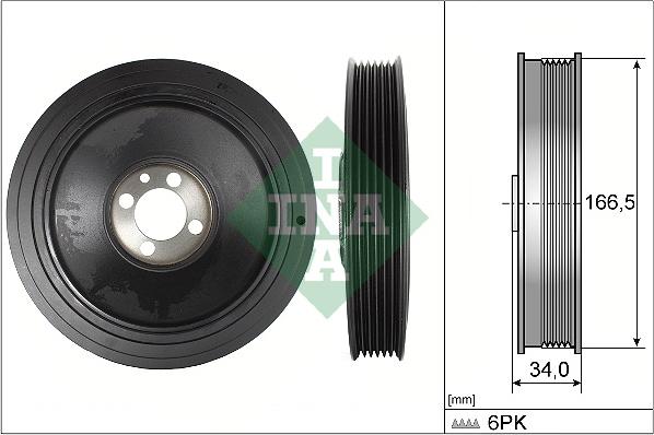 INA 544 0150 10 - Puleggia cinghia, Albero a gomiti autozon.pro