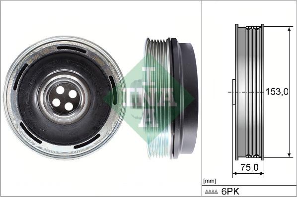 INA 544 0169 10 - Puleggia cinghia, Albero a gomiti autozon.pro