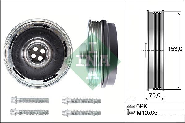 INA 544 0169 20 - Puleggia cinghia, Albero a gomiti autozon.pro