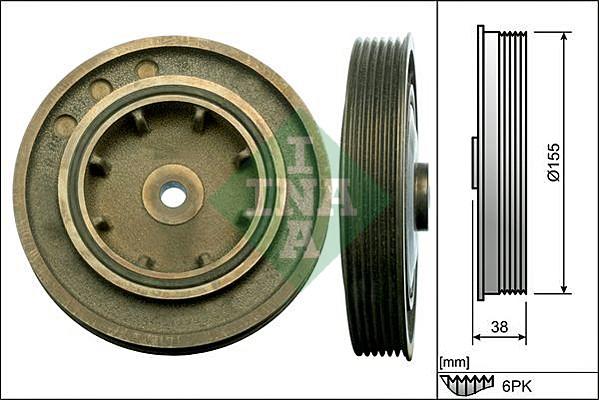 INA 544 0101 10 - Puleggia cinghia, Albero a gomiti autozon.pro