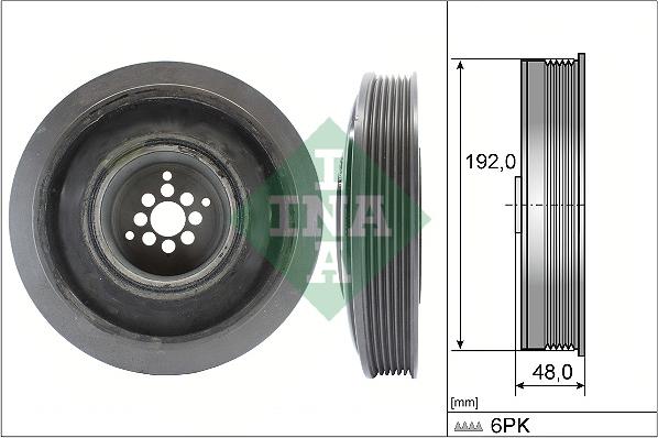 INA 544 0102 10 - Puleggia cinghia, Albero a gomiti autozon.pro