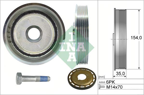 INA 544 0112 21 - Puleggia cinghia, Albero a gomiti autozon.pro