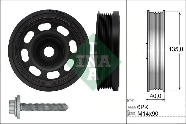 INA 544 0184 20 - Puleggia cinghia, Albero a gomiti autozon.pro