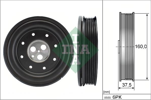 INA 544 0134 10 - Puleggia cinghia, Albero a gomiti autozon.pro