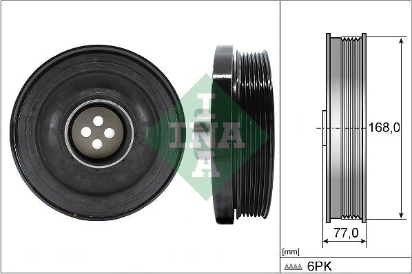 INA 544 0130 10 - Puleggia cinghia, Albero a gomiti autozon.pro