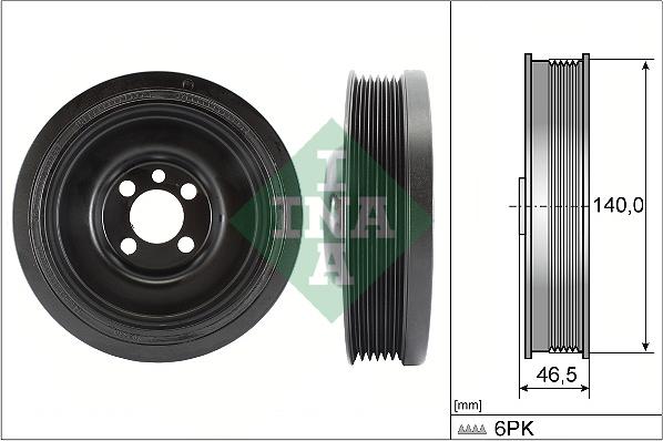 INA 544 0138 10 - Puleggia cinghia, Albero a gomiti autozon.pro