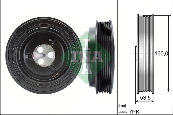 INA 544 0132 10 - Puleggia cinghia, Albero a gomiti autozon.pro