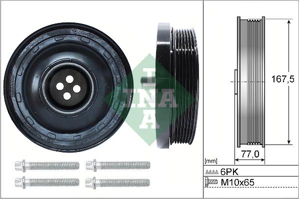 INA 544 0137 20 - Puleggia cinghia, Albero a gomiti autozon.pro