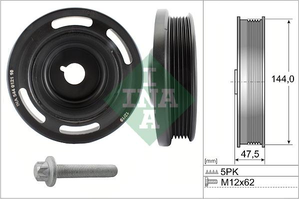 INA 544 0121 20 - Puleggia cinghia, Albero a gomiti autozon.pro