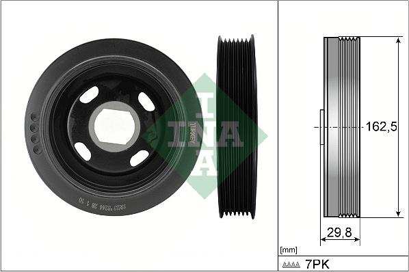 INA 544 0179 10 - Puleggia cinghia, Albero a gomiti autozon.pro