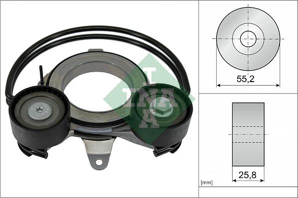 INA 534 0910 10 - Tendicinghia, Cinghia Poly-V autozon.pro