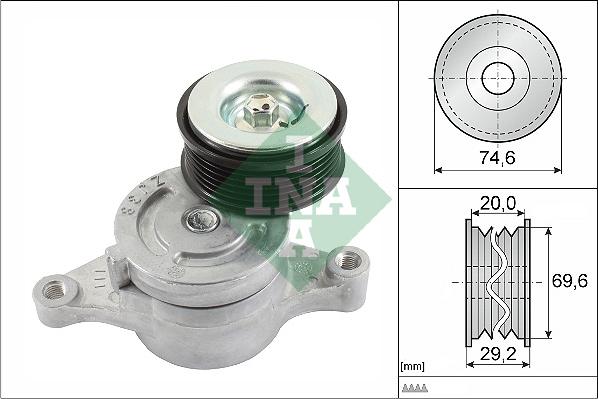 INA 534 0457 10 - Tendicinghia, Cinghia Poly-V autozon.pro