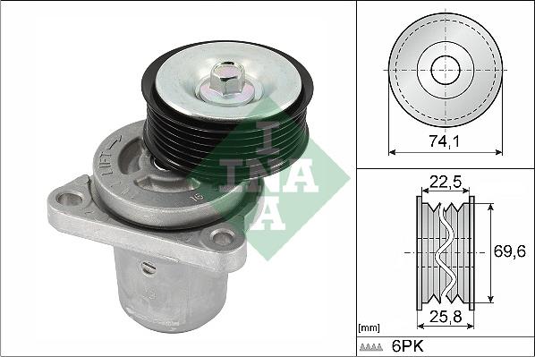 INA 534 0406 10 - Tendicinghia, Cinghia Poly-V autozon.pro