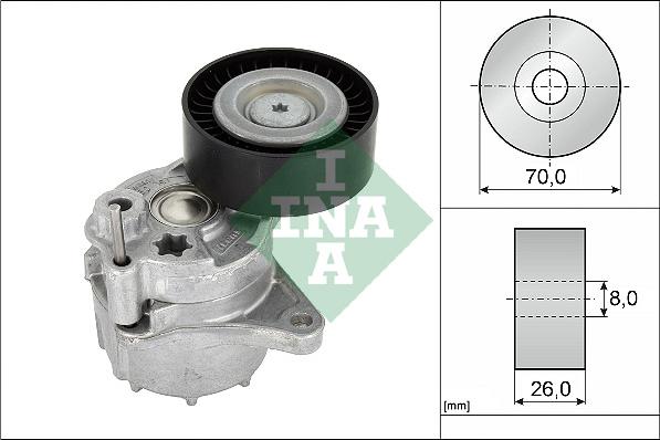 INA 534 0481 10 - Tendicinghia, Cinghia Poly-V autozon.pro