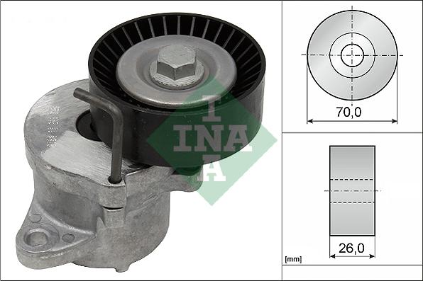 INA 534 0439 10 - Tendicinghia, Cinghia Poly-V autozon.pro