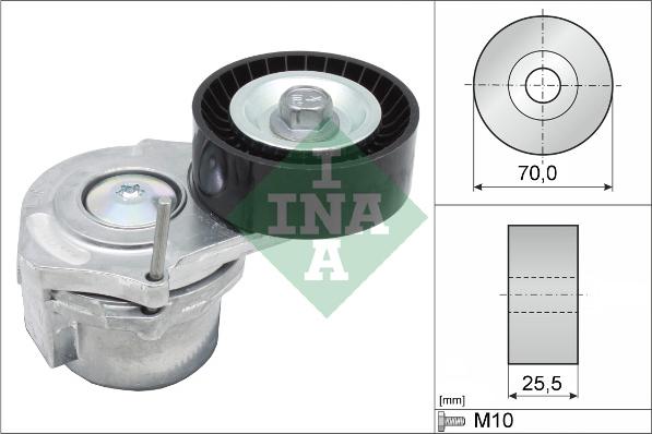 INA 534 0438 10 - Tendicinghia, Cinghia Poly-V autozon.pro