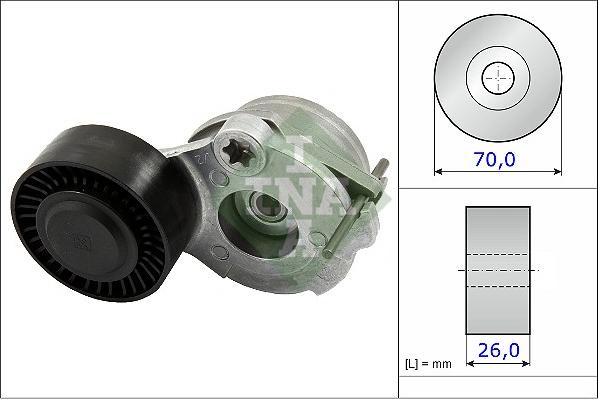 INA 534 0470 10 - Tendicinghia, Cinghia Poly-V autozon.pro