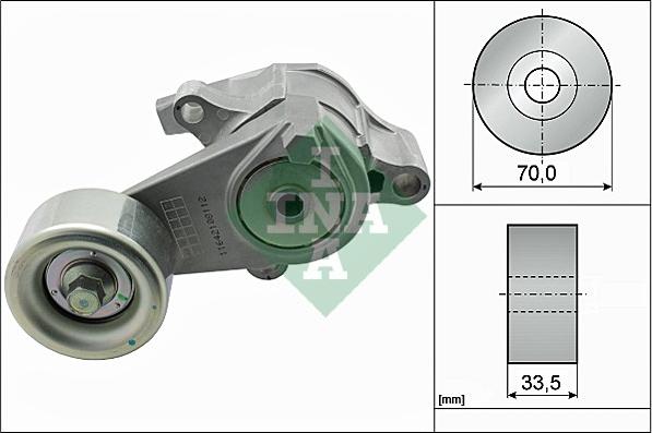 INA 534 0566 10 - Tendicinghia, Cinghia Poly-V autozon.pro