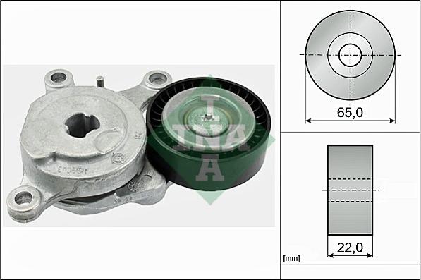 INA 534 0575 10 - Tendicinghia, Cinghia Poly-V autozon.pro