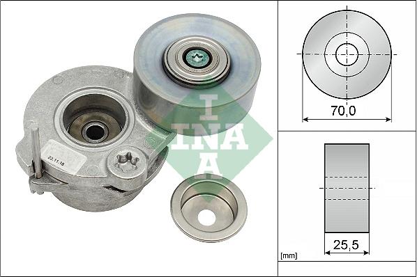 INA 534 0672 10 - Tendicinghia, Cinghia Poly-V autozon.pro