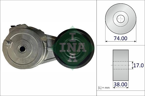 INA 534 0853 10 - Tendicinghia, Cinghia Poly-V autozon.pro