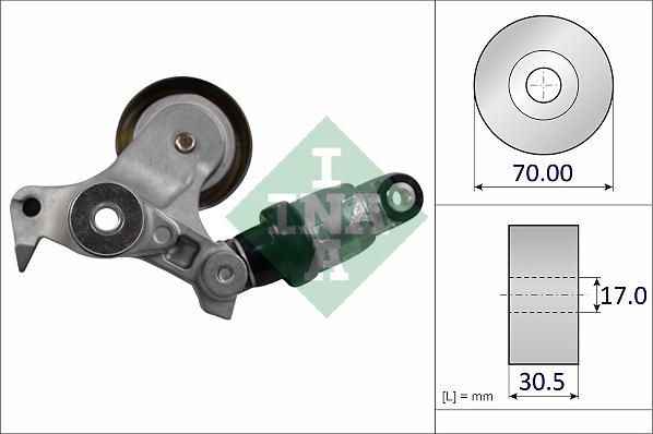 INA 534 0800 10 - Tendicinghia, Cinghia Poly-V autozon.pro