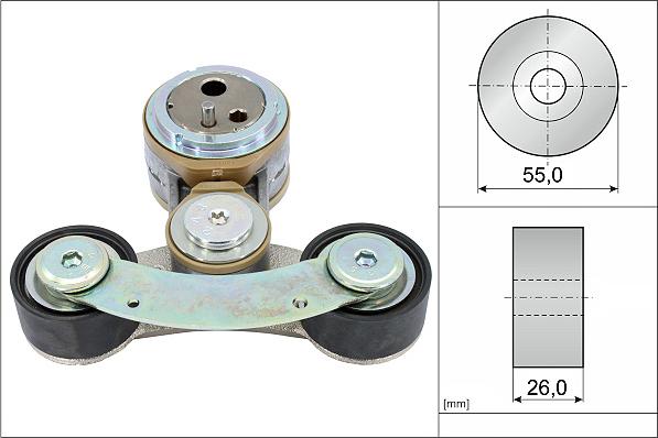 INA 534 0826 10 - Tendicinghia, Cinghia Poly-V autozon.pro