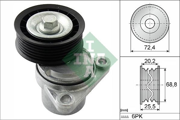 INA 534 0326 10 - Tendicinghia, Cinghia Poly-V autozon.pro