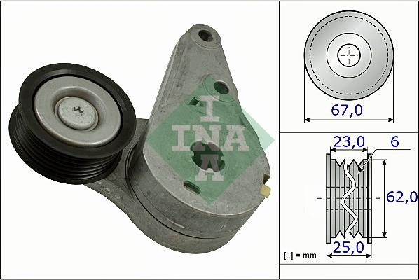 INA 534 0373 10 - Tendicinghia, Cinghia Poly-V autozon.pro