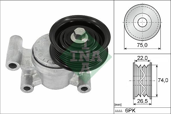 INA 534 0293 10 - Tendicinghia, Cinghia Poly-V autozon.pro