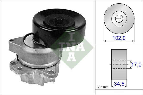 INA 534 0224 10 - Tendicinghia, Cinghia Poly-V autozon.pro