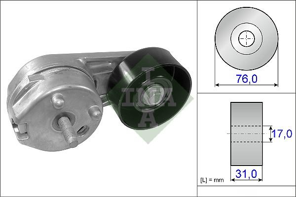 INA 534 0225 10 - Tendicinghia, Cinghia Poly-V autozon.pro