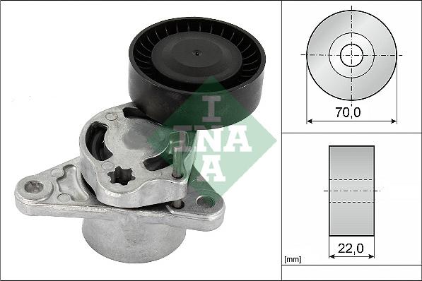 INA 534 0709 10 - Tendicinghia, Cinghia Poly-V autozon.pro