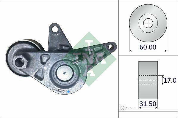 INA 534 0700 10 - Tendicinghia, Cinghia Poly-V autozon.pro