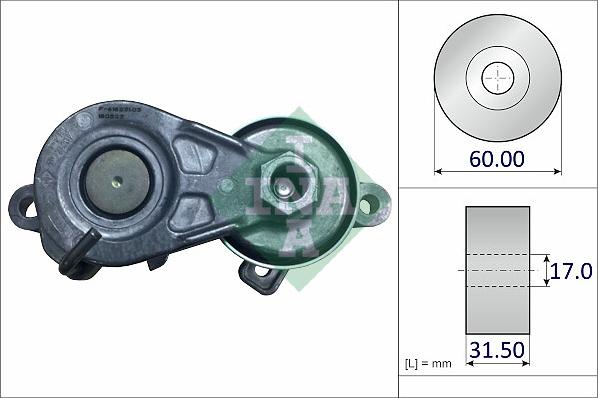 INA 534 0701 10 - Tendicinghia, Cinghia Poly-V autozon.pro