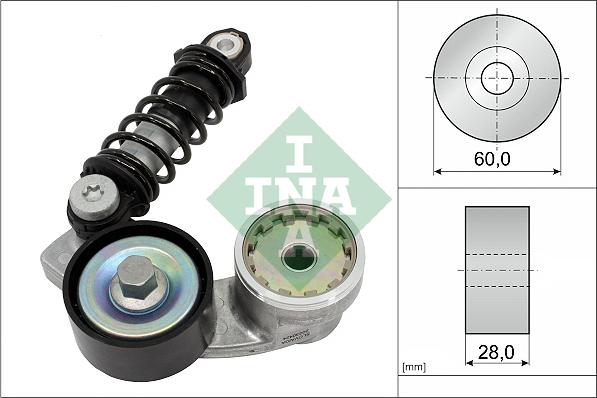 INA 534 0737 10 - Tendicinghia, Cinghia Poly-V autozon.pro