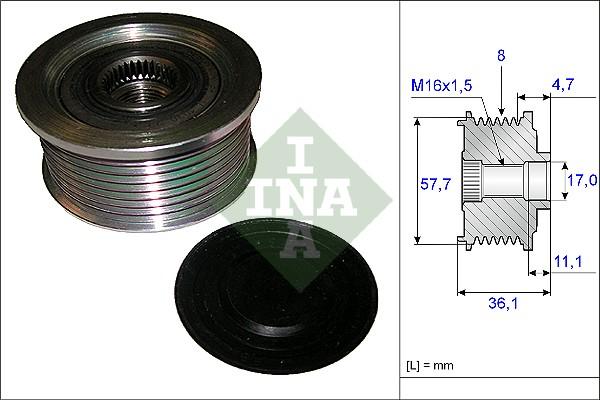 INA 535 0099 10 - Puleggia cinghia, Alternatore autozon.pro