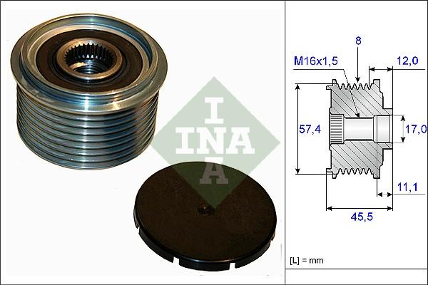 INA 535 0069 10 - Puleggia cinghia, Alternatore autozon.pro