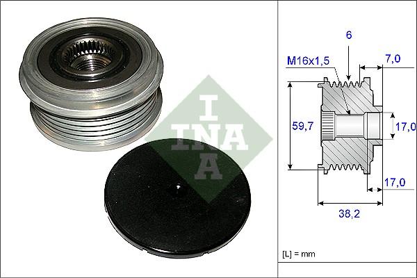 INA 535 0064 10 - Puleggia cinghia, Alternatore autozon.pro