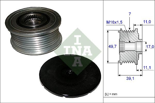 INA 535 0084 10 - Puleggia cinghia, Alternatore autozon.pro