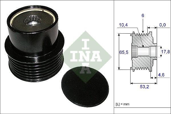 INA 535 0195 10 - Puleggia cinghia, Alternatore autozon.pro