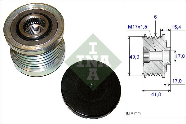 INA 535 0193 10 - Puleggia cinghia, Alternatore autozon.pro